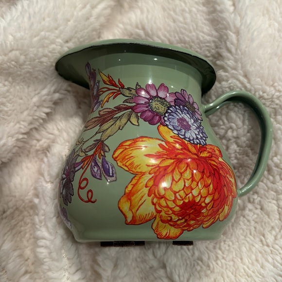 MACKENZIE-CHILDS FLOWER MARKET CREAMER - GREEN - Picture 3 of 5